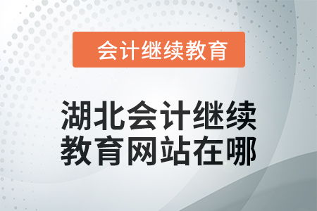 2025年湖北会计继续教育网站在哪